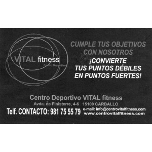 Vital fitness, centro deportivo en Carballo