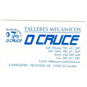Talleres O CRUCE, A Barqueira, Cerdido, A Coruña