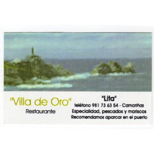 Restaurante Villa de Oro, en Camari&ntilde;as