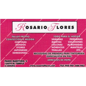 Rosario Flores, taller de costura y decoración, en Cambre