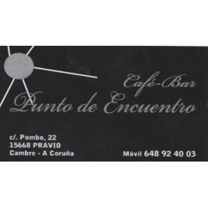 Café Bar PUNTO DE ENCUENTRO, en Pravio, Cambre